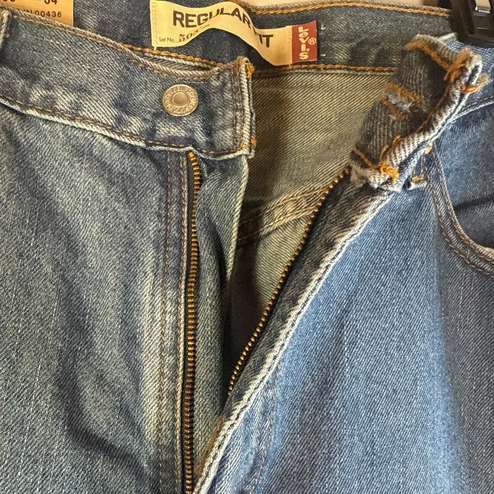 Levi's Men's 504 Straight Blue Jeans 36x34 NWT